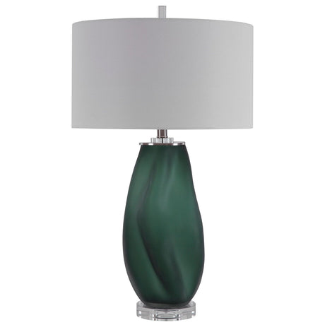 Uttermost Esmeralda Green Glass Table Lamp - Home Elegance USA