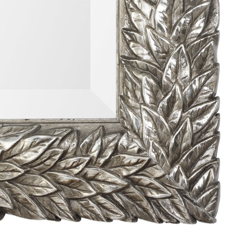 Uttermost Evelina Silver Leaves Mirror - Home Elegance USA