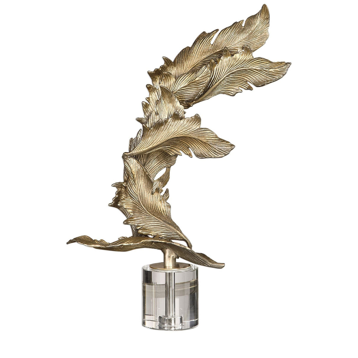 Uttermost Fall Leaves Champagne Sculpture - Home Elegance USA