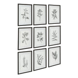 Uttermost Farmhouse Florals Framed Prints - Set Of 9 - Home Elegance USA