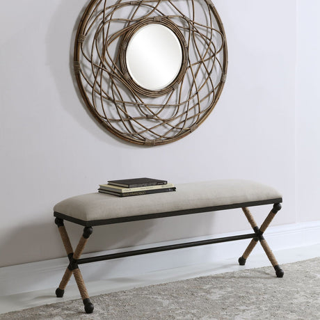 Uttermost Firth Oatmeal Bench - Home Elegance USA