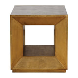 Uttermost Flair Gold Cube Table - Home Elegance USA