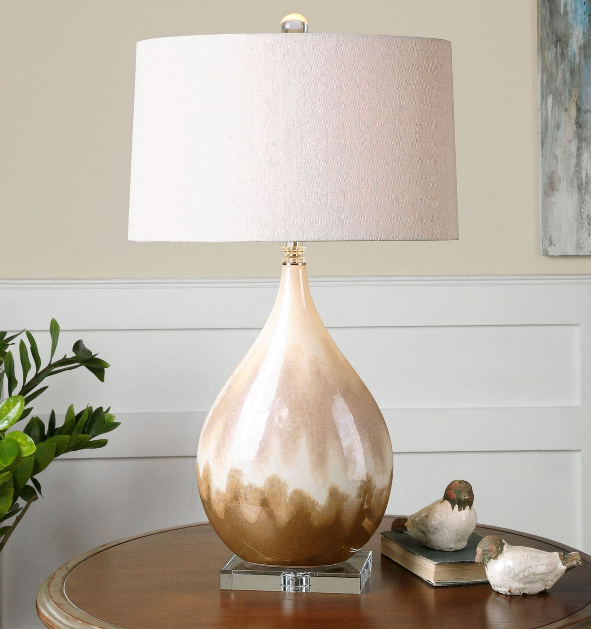 Uttermost Flavian Glazed Ceramic Lamp - Home Elegance USA