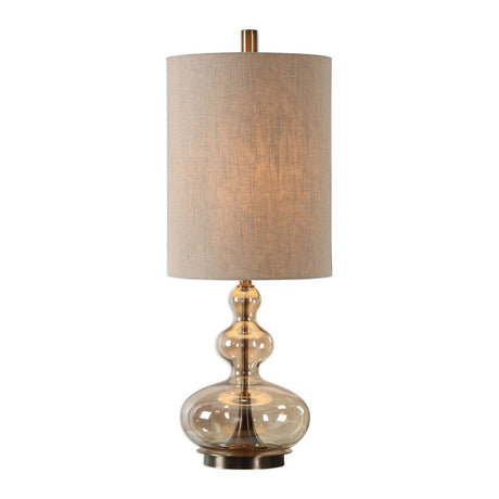 Uttermost Formoso Amber Glass Table Lamp - Home Elegance USA