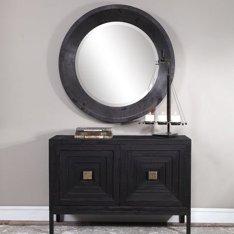 Uttermost Frazier Round Industrial Mirror - Home Elegance USA