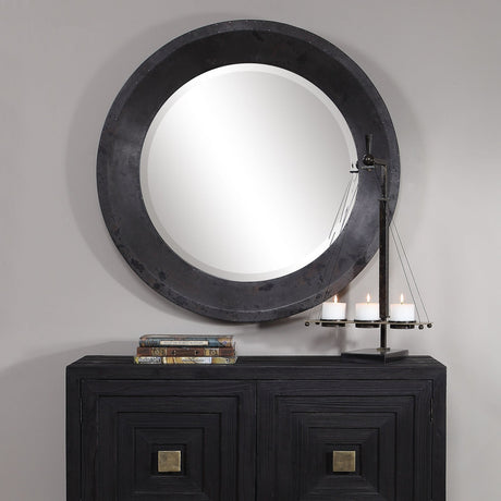 Uttermost Frazier Round Industrial Mirror - Home Elegance USA