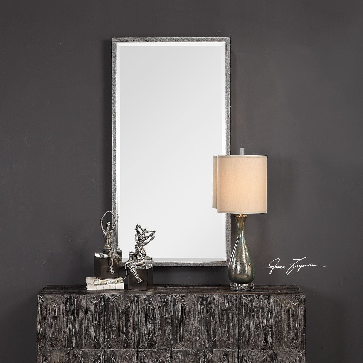 Uttermost Gabelle Metallic Silver Mirror - Home Elegance USA