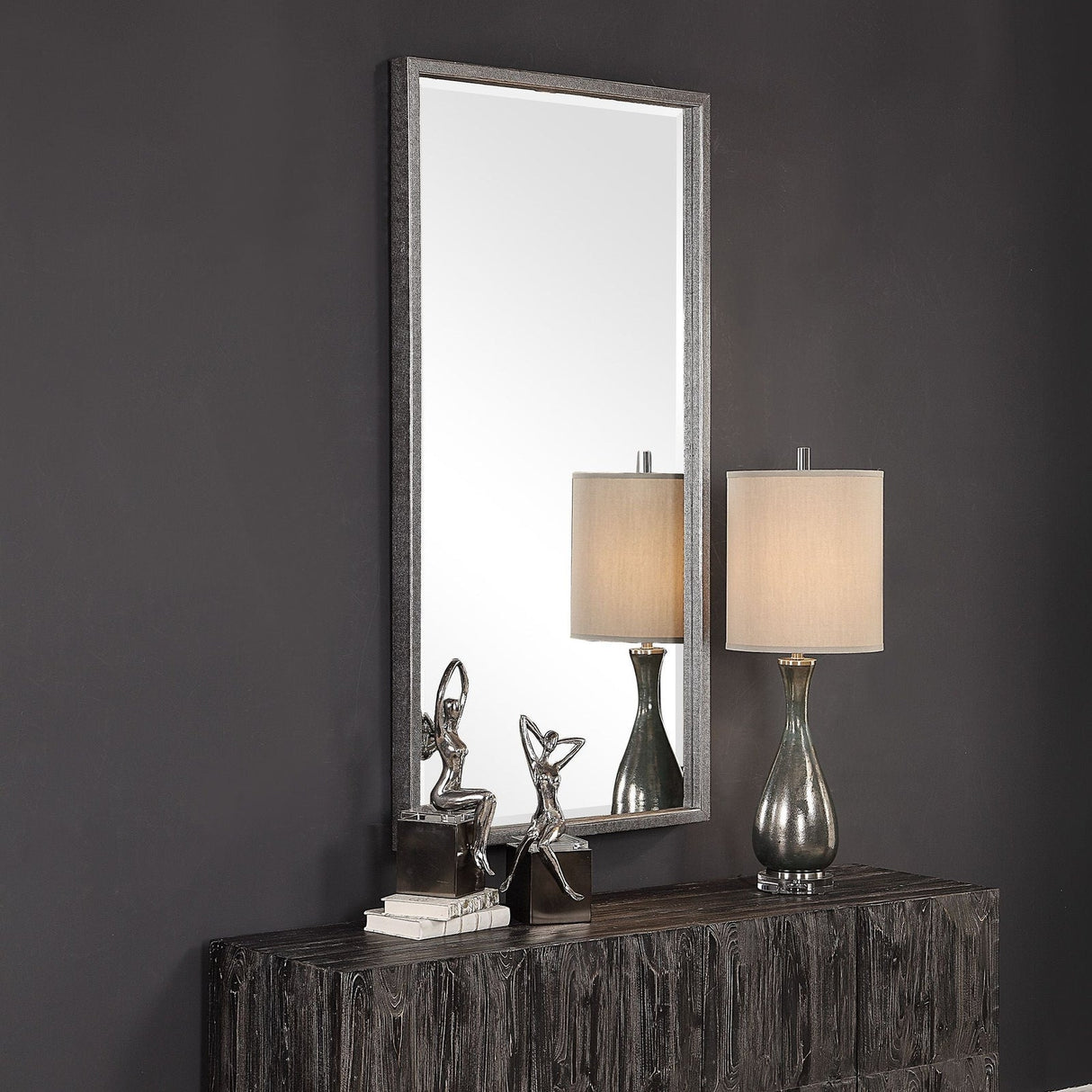 Uttermost Gabelle Metallic Silver Mirror - Home Elegance USA