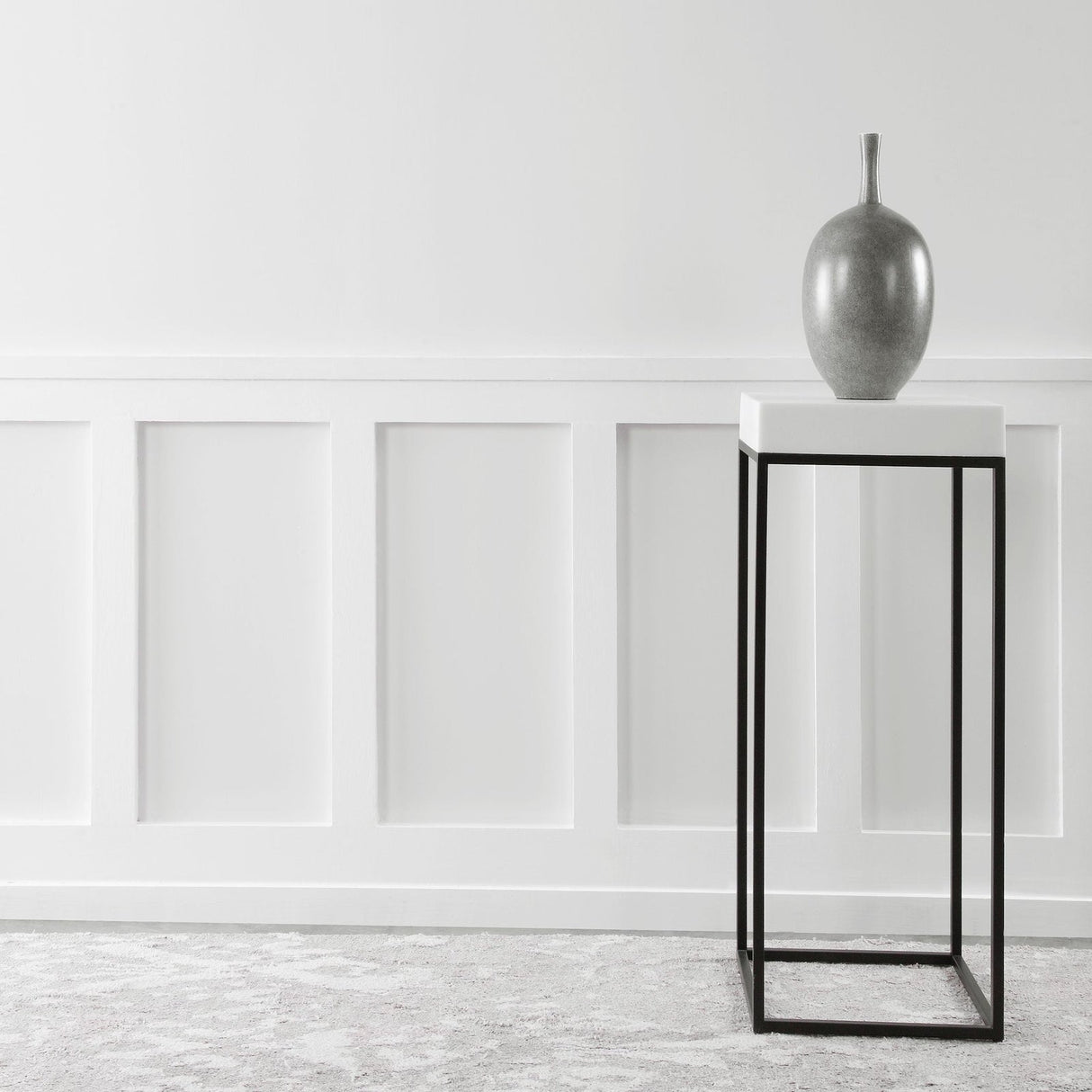 Uttermost Gambia Marble Plant Stand - Home Elegance USA