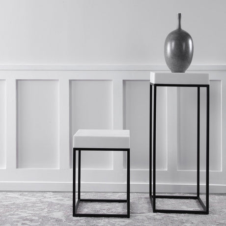 Uttermost Gambia Marble Plant Stand - Home Elegance USA