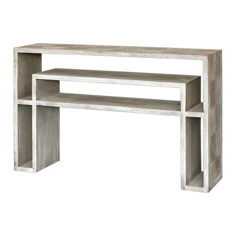 Uttermost Genara Bone White Carved Console Table - Home Elegance USA