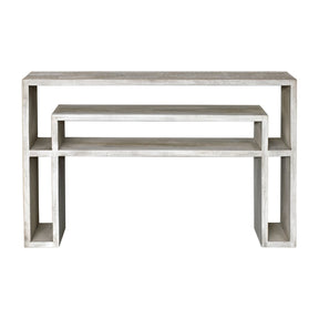 Uttermost Genara Bone White Carved Console Table - Home Elegance USA