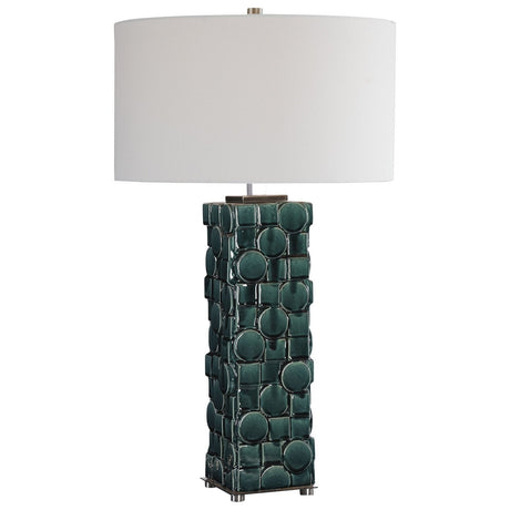 Uttermost Geometry Green Table Lamp - Home Elegance USA