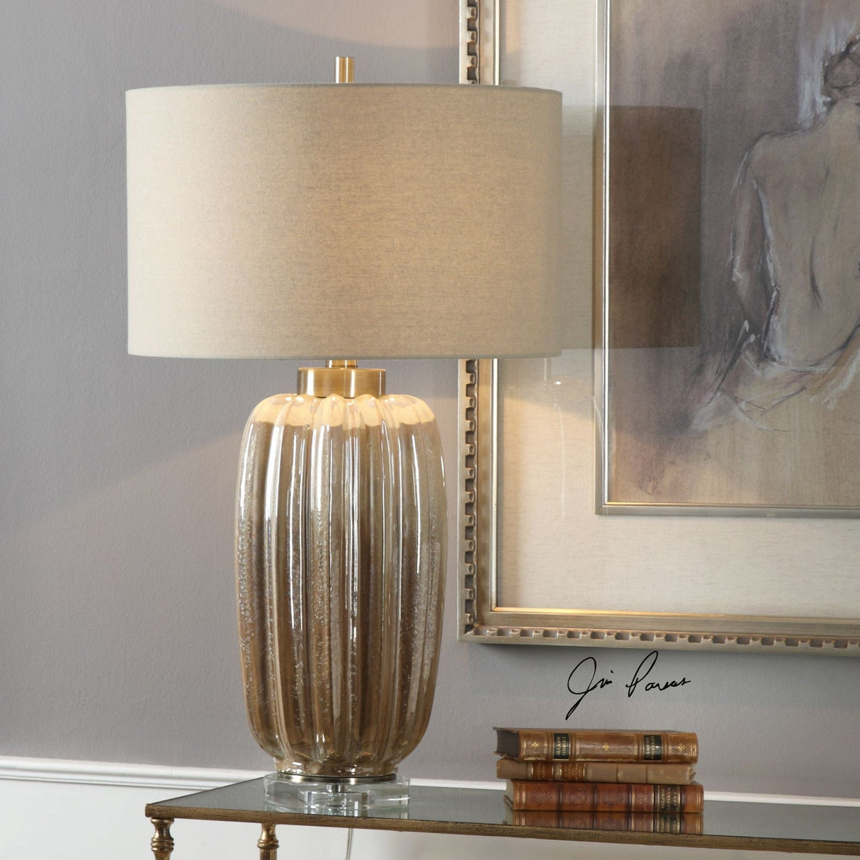 Uttermost Gistova Gold Table Lamp - Home Elegance USA