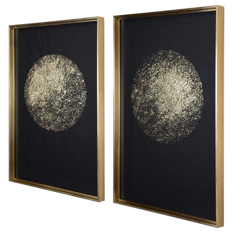 Uttermost Gold Rondure Framed Prints - Set Of 2 - Home Elegance USA