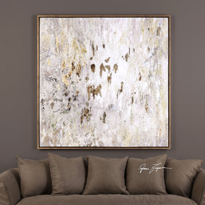 Uttermost Golden Raindrops Modern Abstract Art - Home Elegance USA