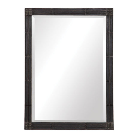 Uttermost Gower Aged Black Vanity Mirror - Home Elegance USA