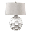 Uttermost Guerina Scalloped White Lamp - Home Elegance USA