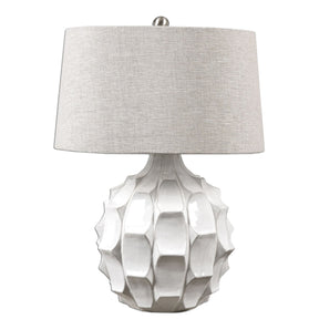 Uttermost Guerina Scalloped White Lamp - Home Elegance USA