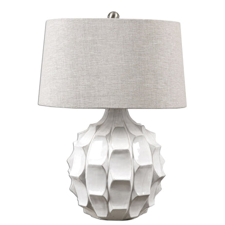 Uttermost Guerina Scalloped White Lamp - Home Elegance USA