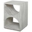 Uttermost Hans White Side Table - Home Elegance USA