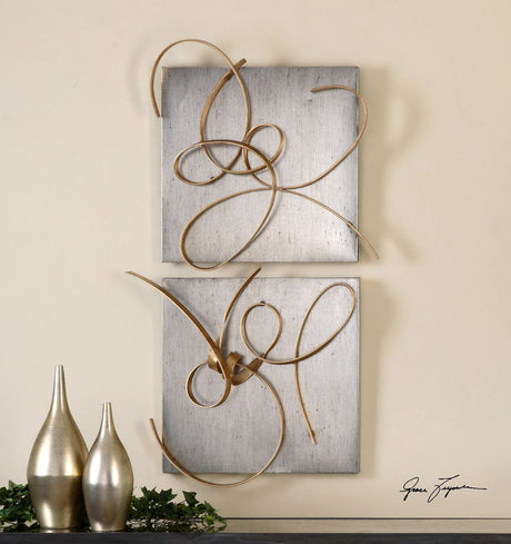 Uttermost Harmony Metal Wall Art - Set Of 2 - Home Elegance USA