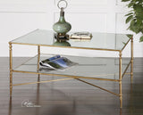 Uttermost Henzler Mirrored Glass Coffee Table - Home Elegance USA