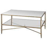 Uttermost Henzler Mirrored Glass Coffee Table - Home Elegance USA