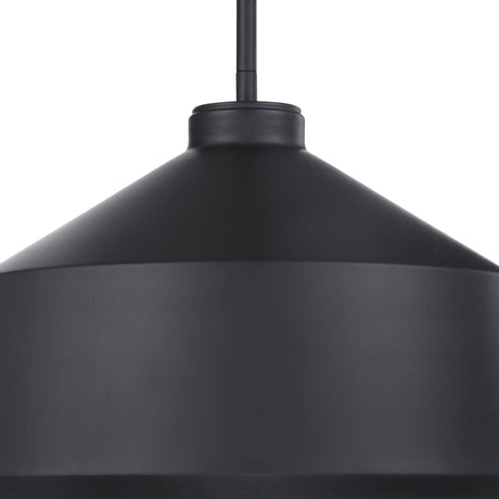 Uttermost Holgate 1 Light Black Pendant - Home Elegance USA