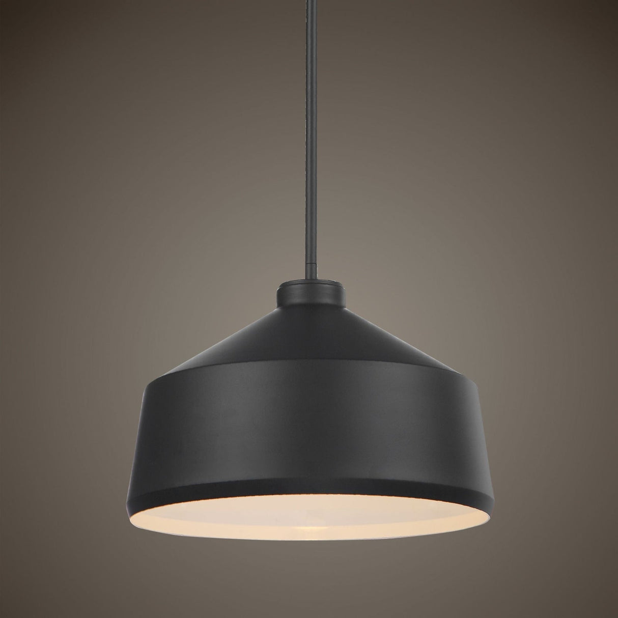 Uttermost Holgate 1 Light Black Pendant - Home Elegance USA