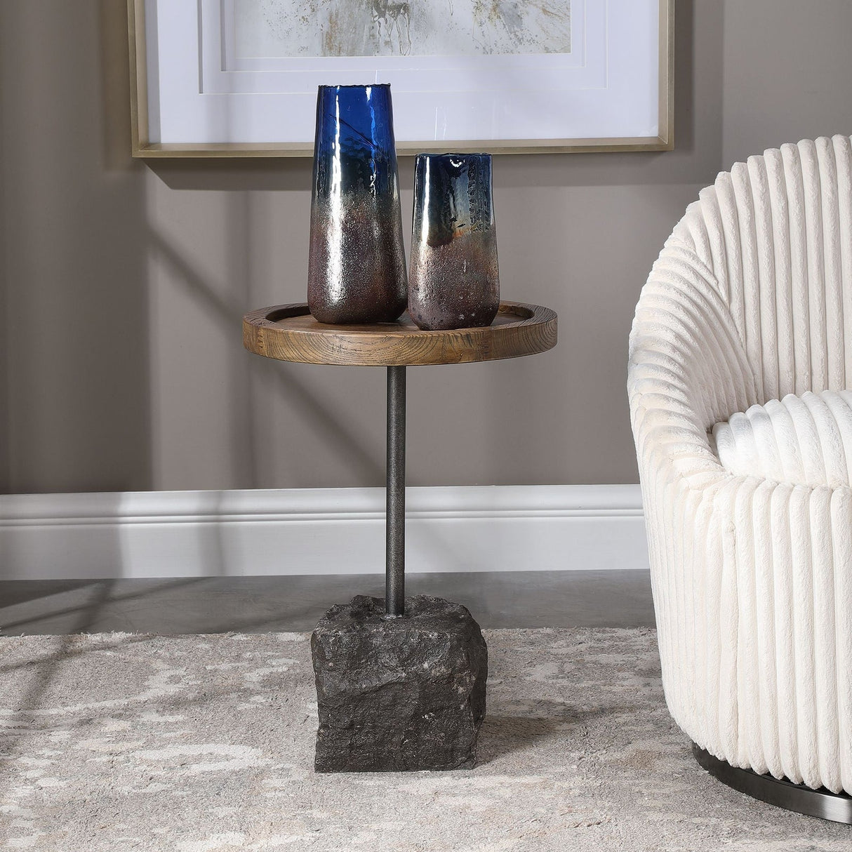 Uttermost Horton Rustic Accent Table - Home Elegance USA