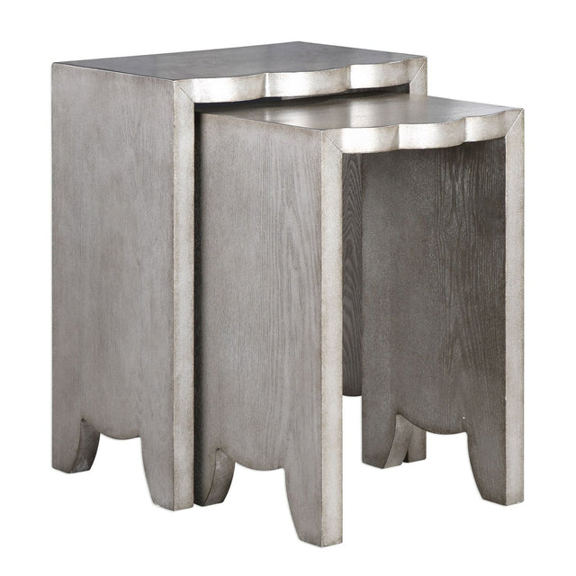 Uttermost Imala Natural Ash Nesting Tables - Set Of 2 - Home Elegance USA