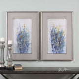 Uttermost Indigo Florals Framed Art - Set Of 2 - Home Elegance USA