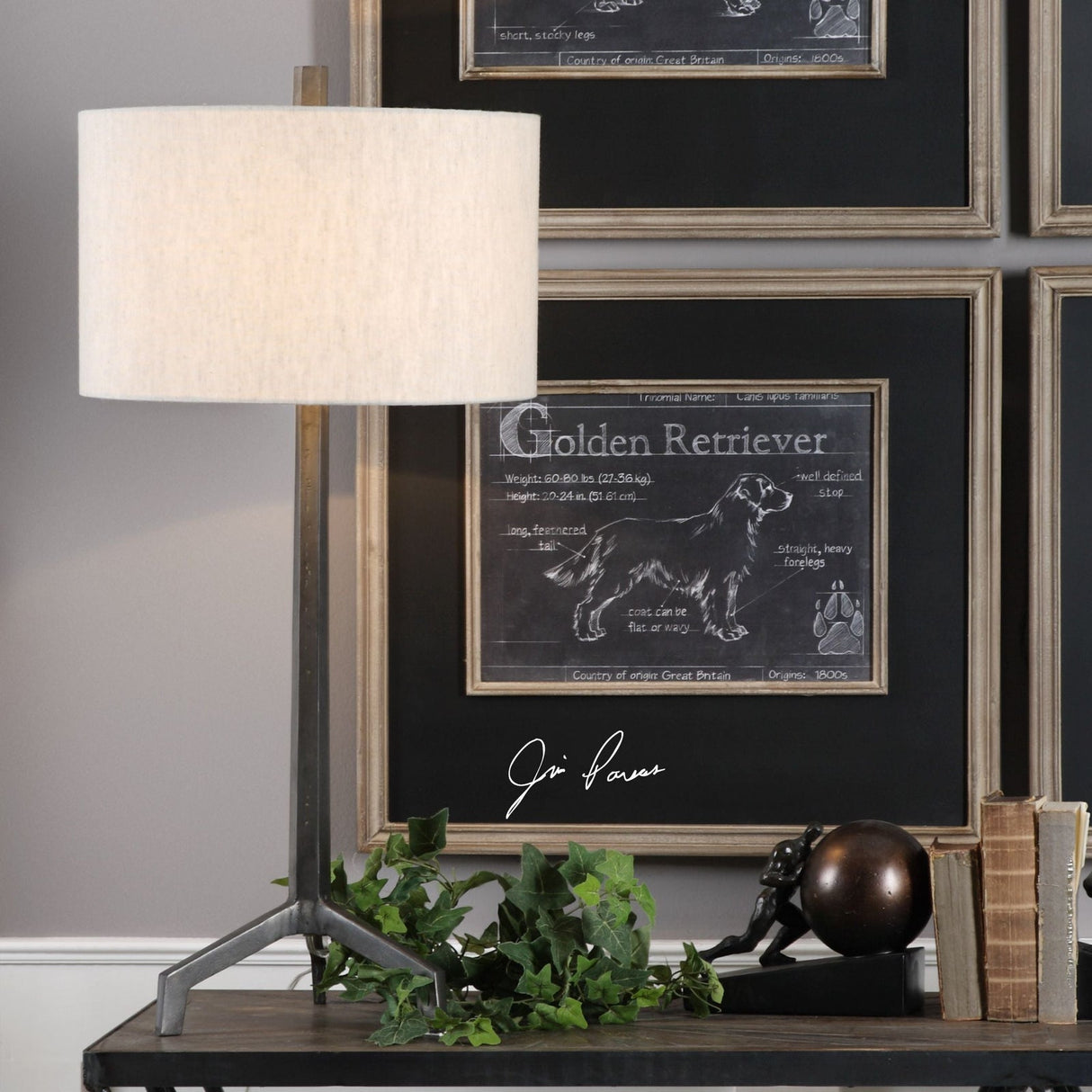 Uttermost Ivor Cast Iron Lamp - Home Elegance USA