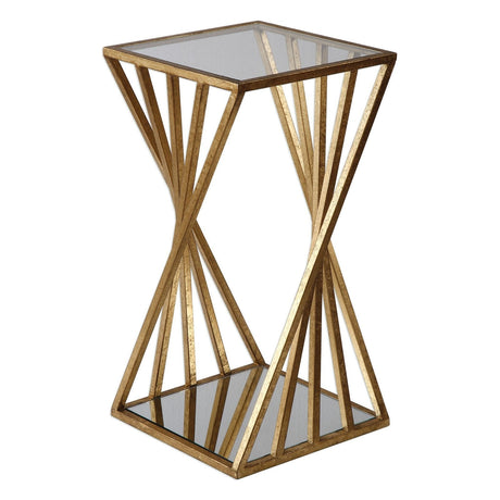 Uttermost Janina Gold Dimensional Accent Table - Home Elegance USA