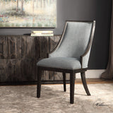 Uttermost Janis Ebony Accent Chair - Home Elegance USA