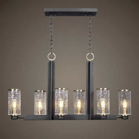 Uttermost Jarsdel 6 Light Industrial Island Light - Home Elegance USA