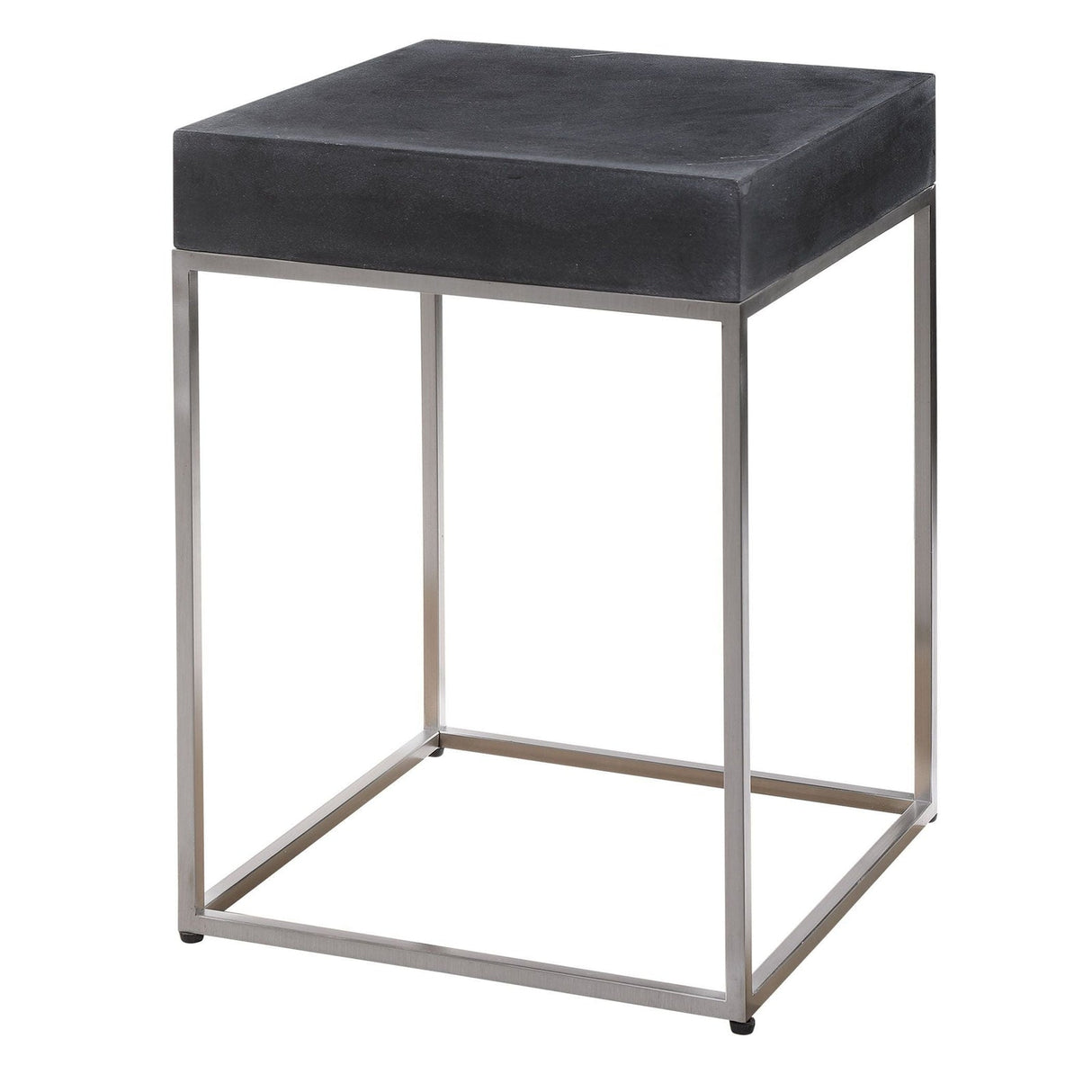 Uttermost Jase Black Concrete Accent Table - Home Elegance USA