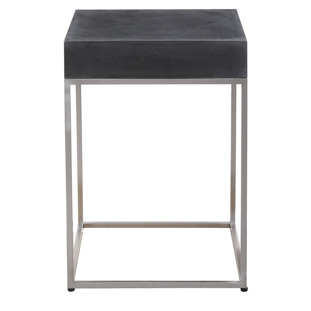 Uttermost Jase Black Concrete Accent Table - Home Elegance USA