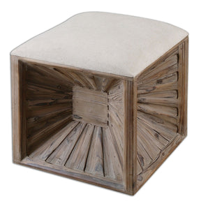 Uttermost Jia Wooden Ottoman - Home Elegance USA