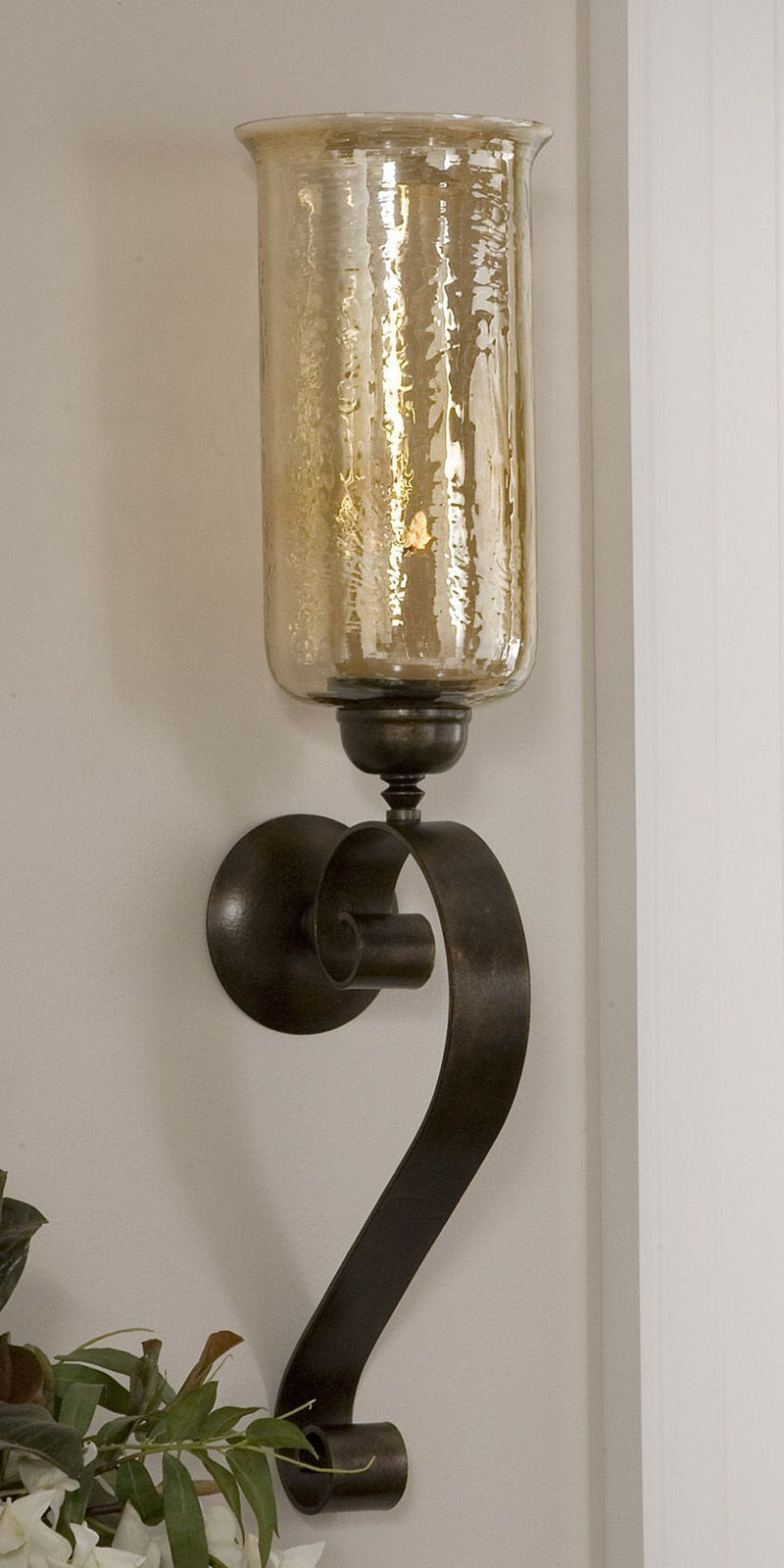 Uttermost Joselyn Bronze Candle Wall Sconce - Home Elegance USA