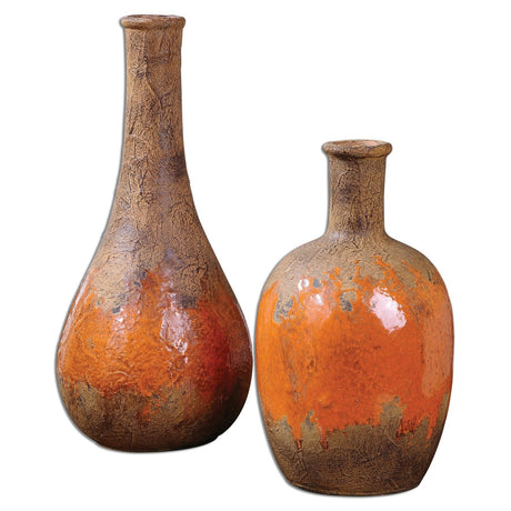 Uttermost Kadam Ceramic Vases - Set Of 2 - Home Elegance USA