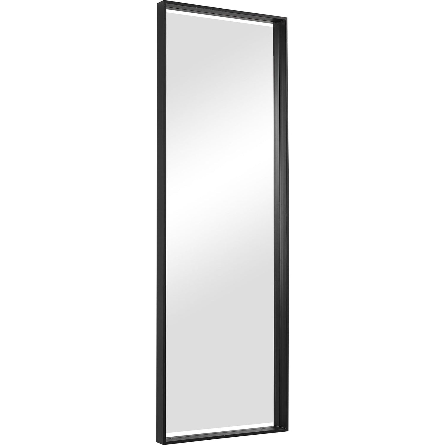 Uttermost Kahn Oversized Black Rectangular Mirror - Home Elegance USA