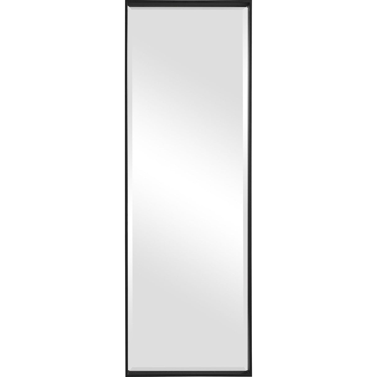 Uttermost Kahn Oversized Black Rectangular Mirror - Home Elegance USA