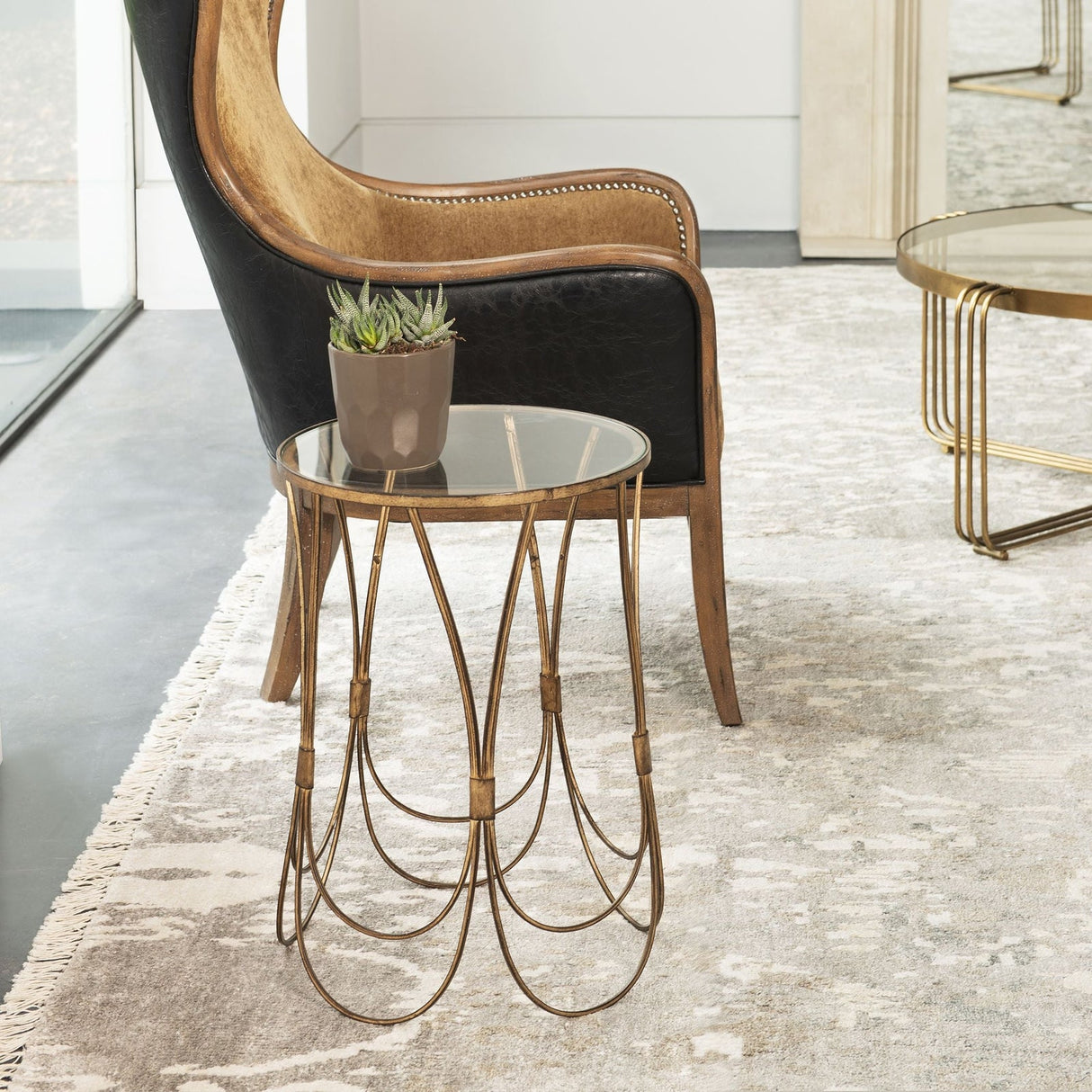 Uttermost Kalindra Gold Accent Table - Home Elegance USA