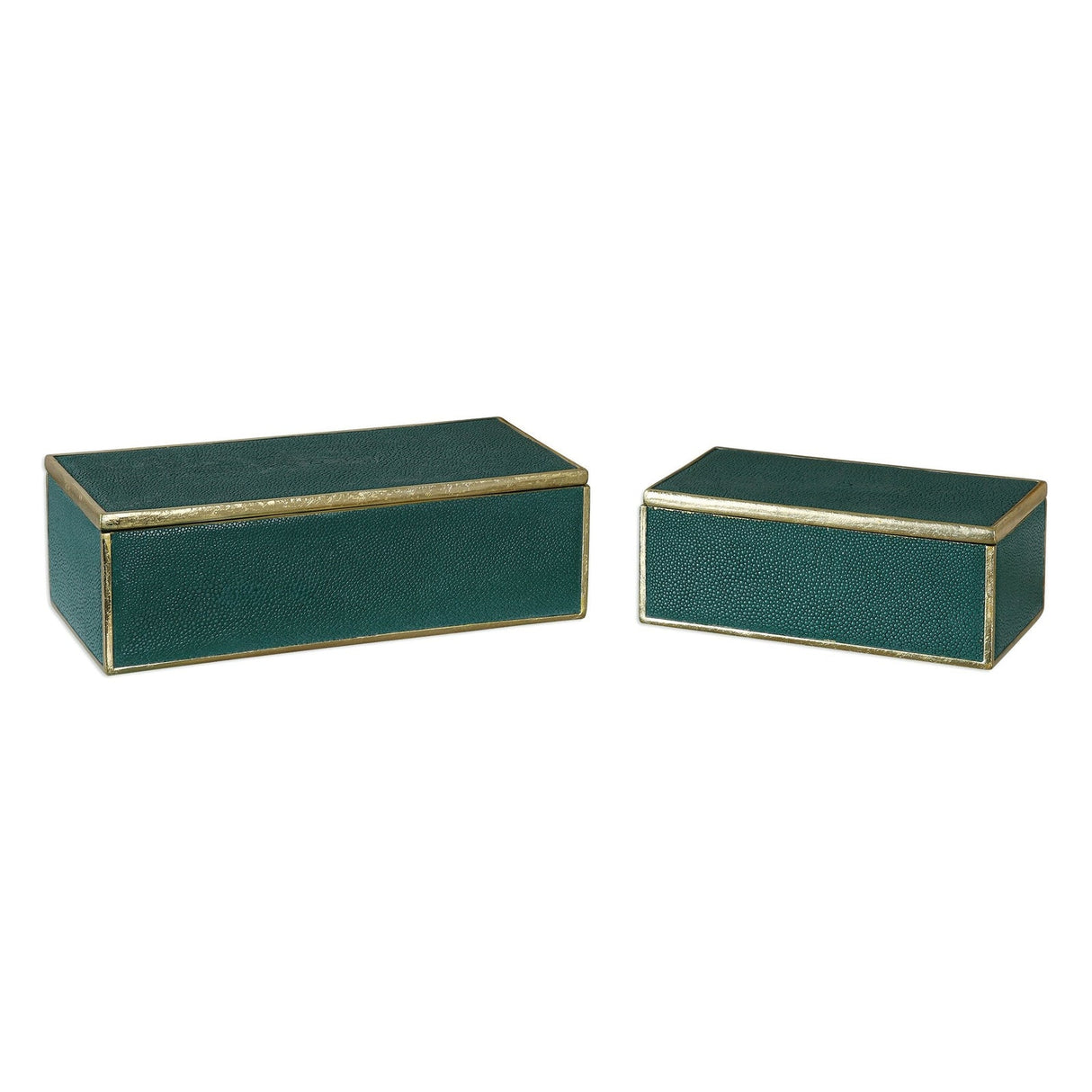 Uttermost Karis Emerald Green Boxes - Set Of 2 - Home Elegance USA