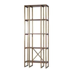 Uttermost Karishma Antique Gold Etagere - Home Elegance USA