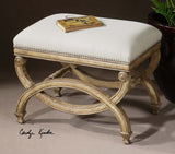 Uttermost Karline Natural Linen Small Bench - Home Elegance USA