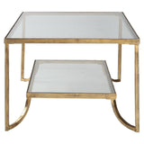 Uttermost Katina Gold Leaf Coffee Table - Home Elegance USA