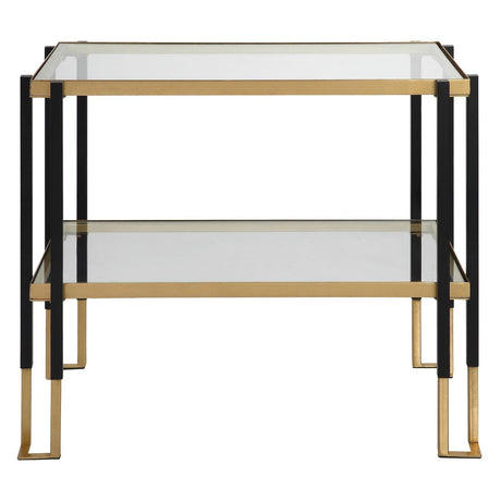 Uttermost Kentmore Glass Side Table - Home Elegance USA